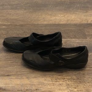 ROMIKA Mary Jane Genuine Leather Flats Size 7.5 US 38 EU Black City light EUC